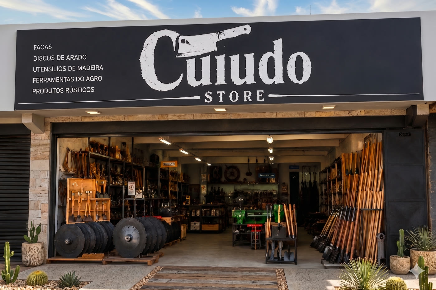 Fachada da Cuiudo Store em Santa Tereza do Oeste, Paraná — sede física da empresa